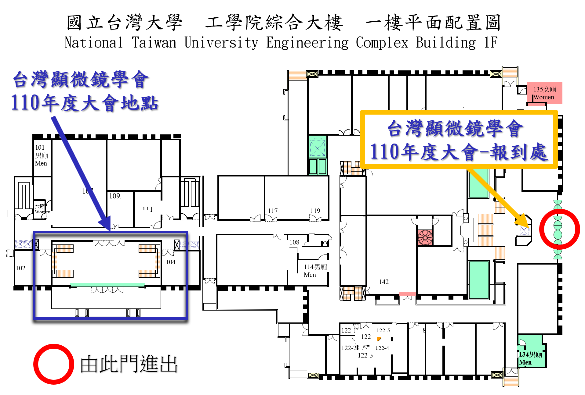 報到處改到大門口